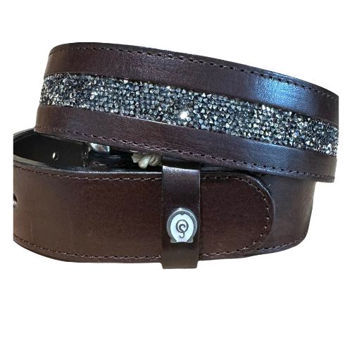 Otto Schumacher ROCKS Belt Brown Met Gold Boutique Equines